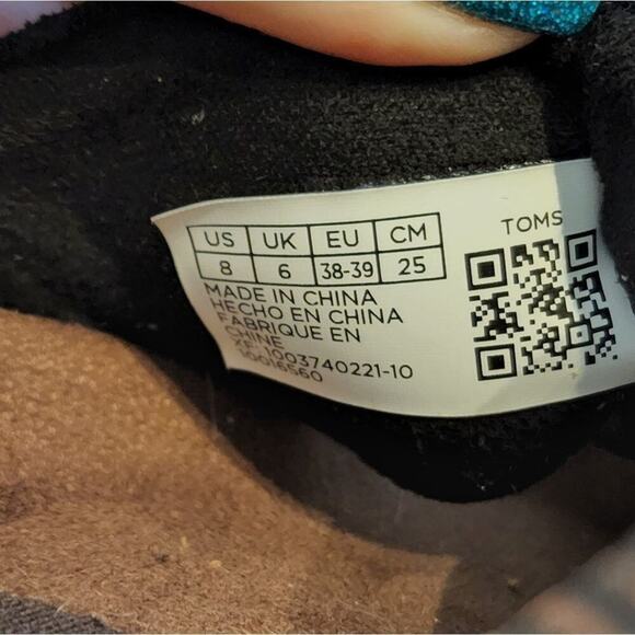 Toms Paloma leopard print Platform black suede strappy sandals slides size 8 - Picture 3 of 8